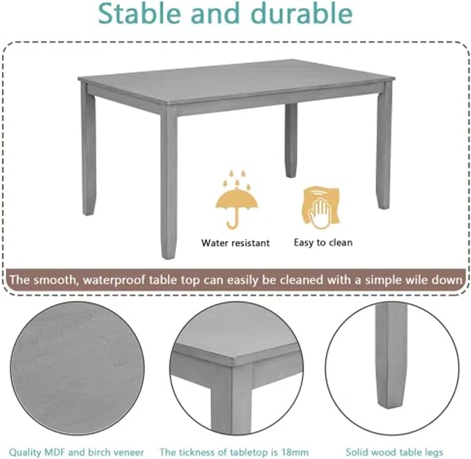 5-Piecern Dining Table Set, Kitchen Set - Image 5