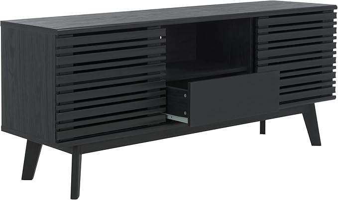 SAFAVIEH ESMA TV Stand for up to 60" Flatscreen – Black, Low Sideboard - Image 7