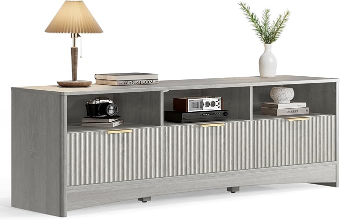 Marsail 59″ Wide TV Stand for TVs Up to 65″, Modern Entertainment Center - Image 3