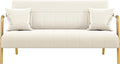 Yaheetech 56.5" W Modern Loveseat 2 Seater Sofa Luxurious Velvet Fabric Couch by Yaheetech