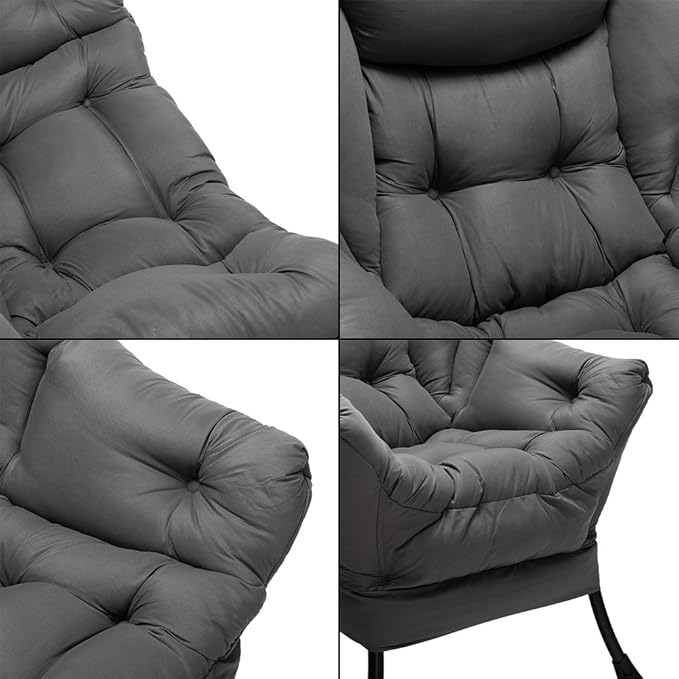 HollyHOME Large Fabric Lazy Chair - Image 7