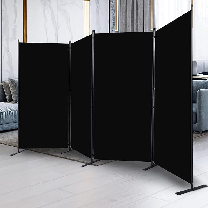 Room Divider, 4 Panel Folding Privacy Screens - Image 6