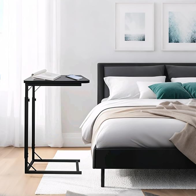 Premium Adjustable C Shaped End Table, Mini Side Tables - Image 2