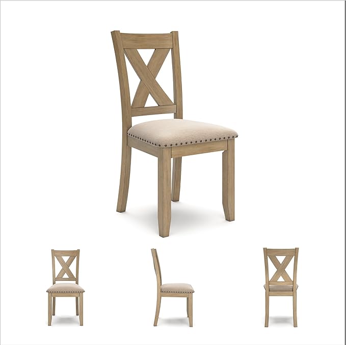 Signature Design by Ashley Sanbriar Casual Dining Table and Upholstered Chairs - Image 6