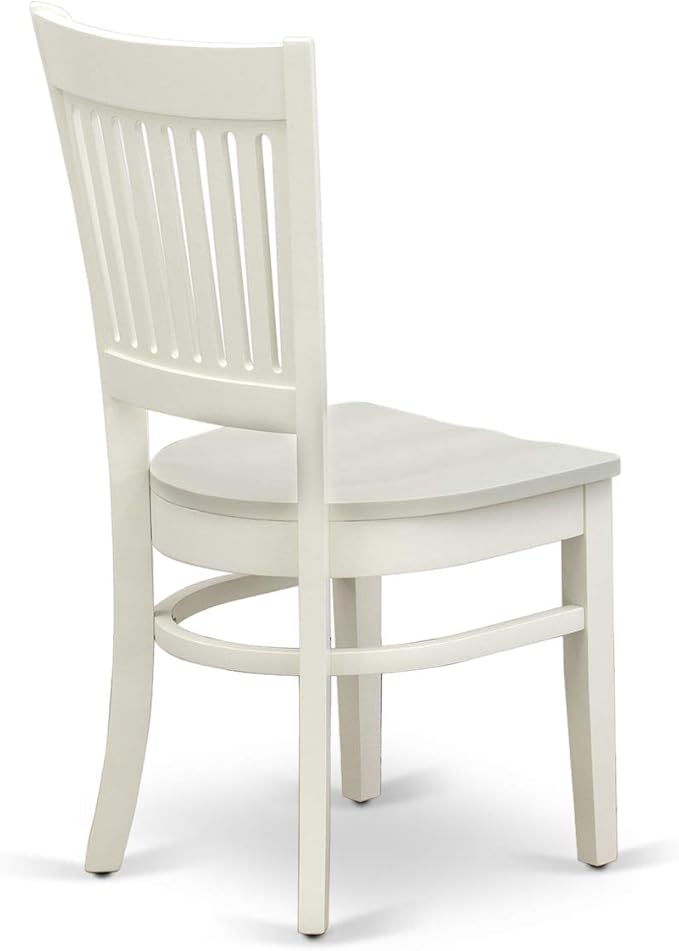 East West Furniture BOVA3-LWH-W 3 Piece Modern Dining Table Set Contains a - Image 8