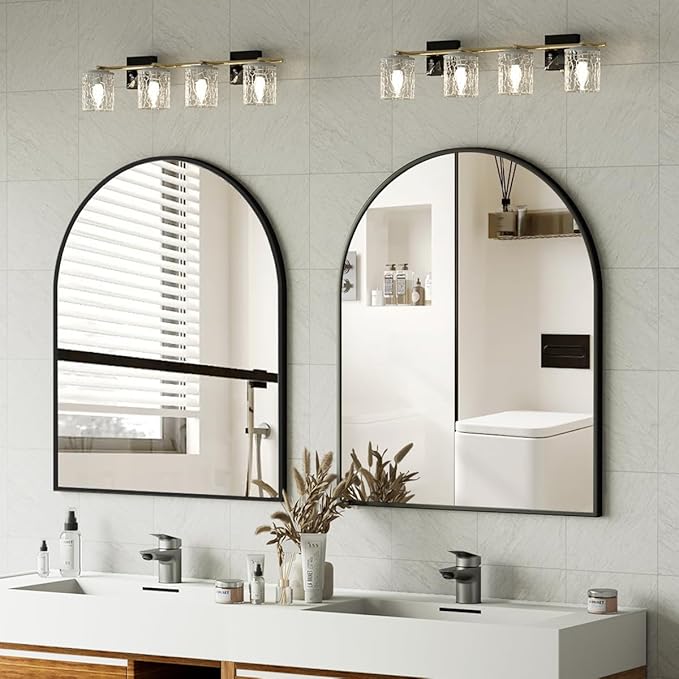 Arched Bathroom Mirror, 32x34 Inch - Image 8
