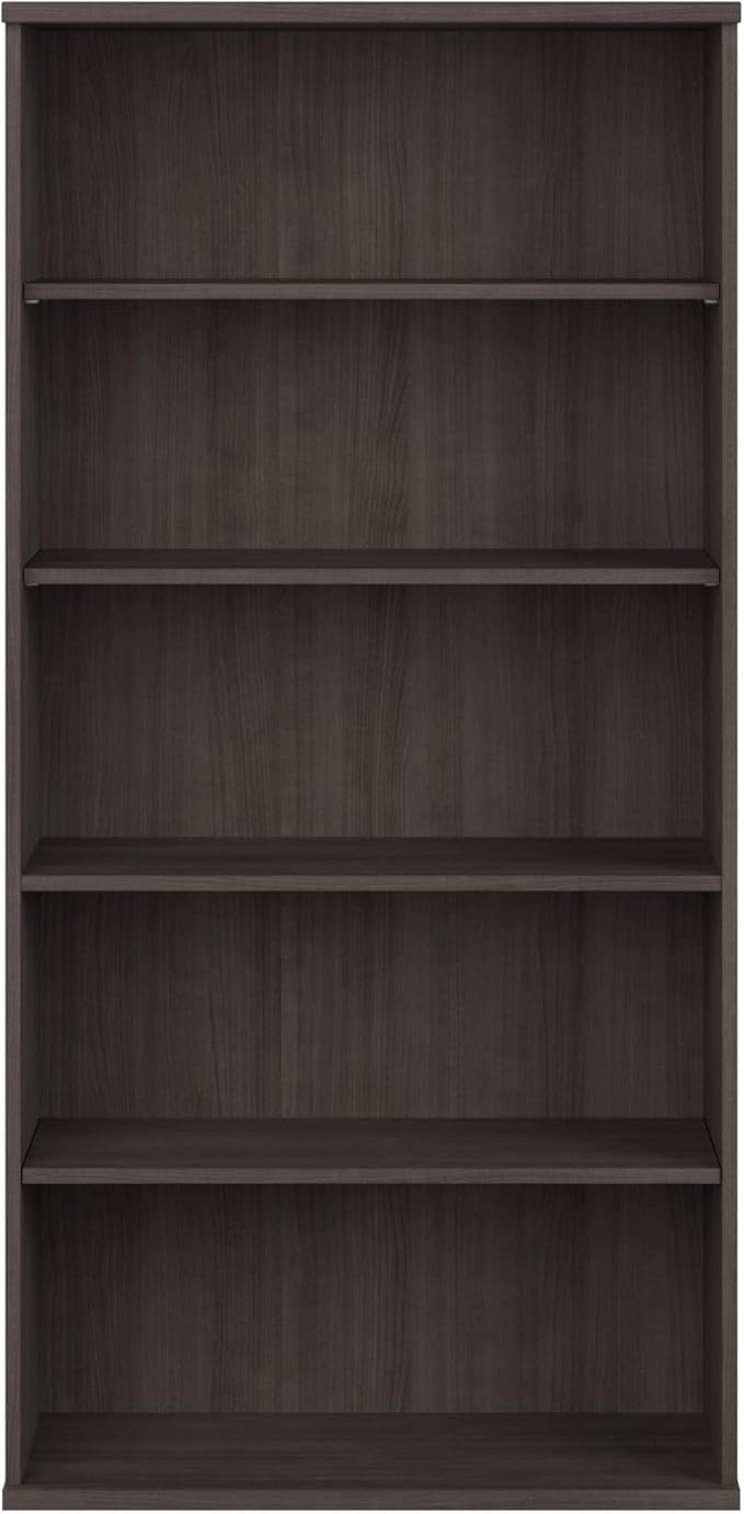 Bush Business Furniture Studio C Tall 5 Shelf Bookcase in Storm Gray, Large - Image 7