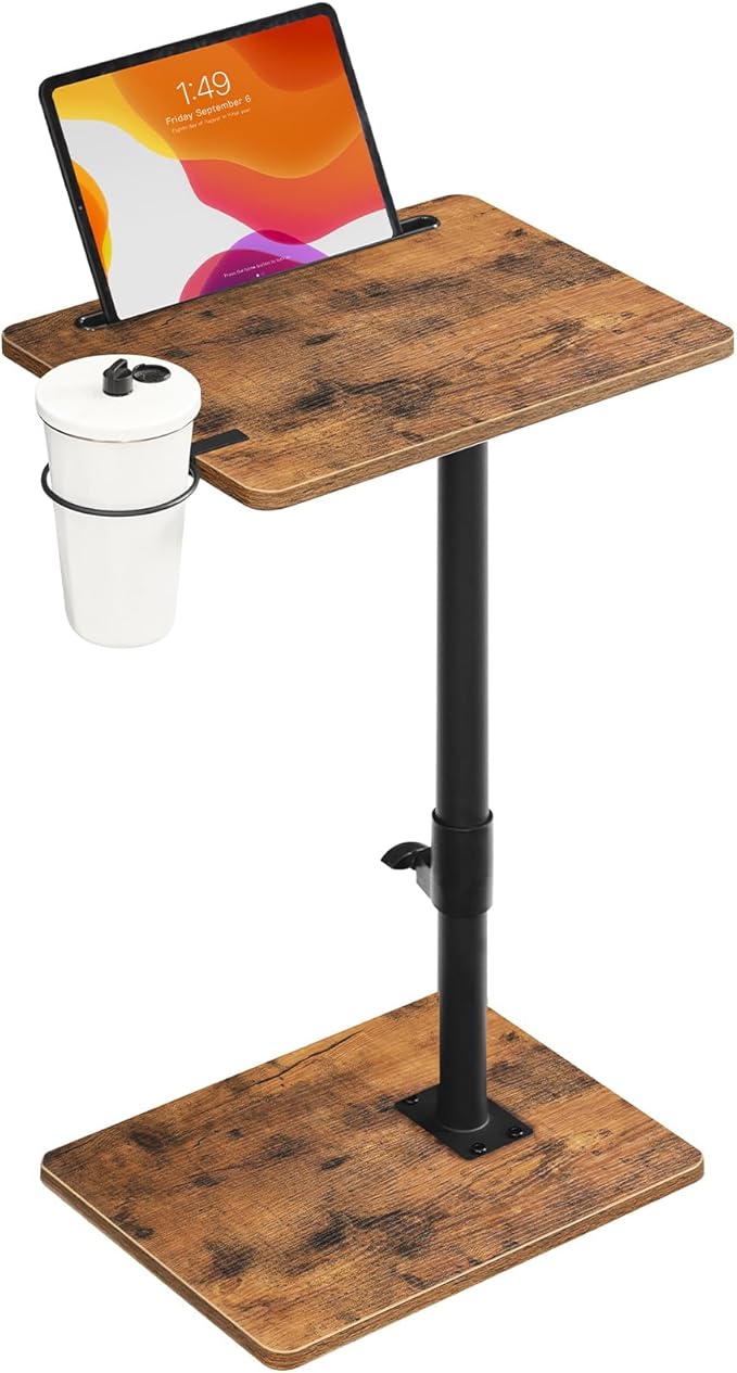 HOOBRO TV Tray Table, 360° Swivel Side Table Sofa Armrest Tray - Image 9