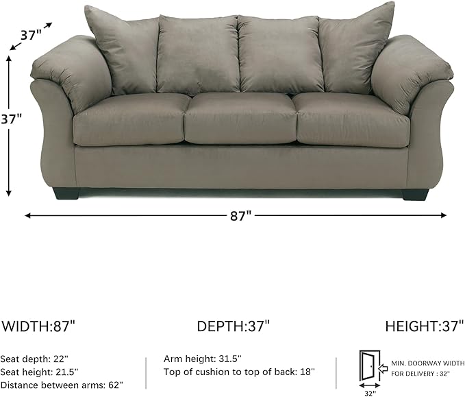 Signature Design by Ashley Darcy Casual Plush Sofa - Image 3