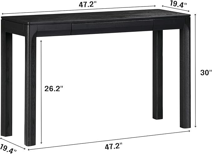 NTC Flow Modern Wooden Rectangle Console Table - Image 2