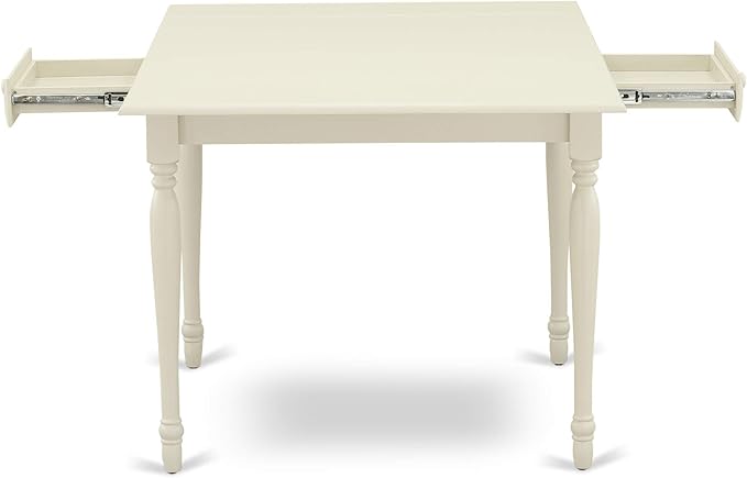 East West Furniture MZGR5-LWH-W 5 Piece Dining Set Includes a Rectangle Dining - Image 9