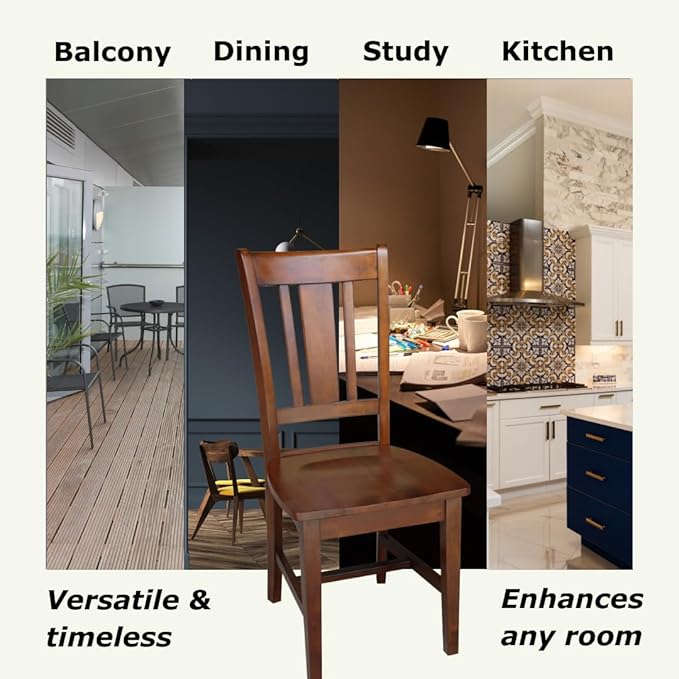 IC International Concepts, Set of Two San Remo SplatBack Dining Chairs - Image 4