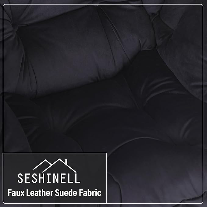 Lazy Chair with Ottoman, Modern Accent Chair Contemporary Lounge Leisure Sofa - Image 7
