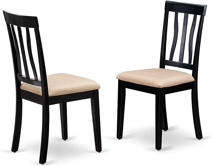 East West Furniture HLAN5-CAP-C 5 Piece Kitchen Table Set - Image 5