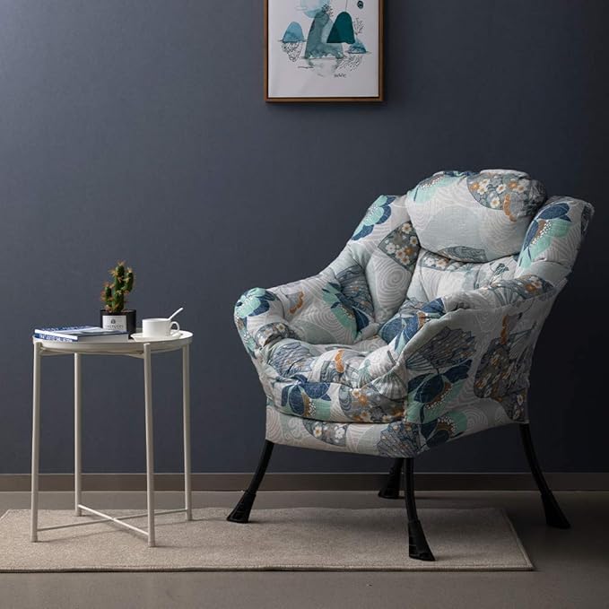 HollyHOME Modern Fabric Large Lazy Chair, Accent Oversized Comfy Reading Chair - Image 7