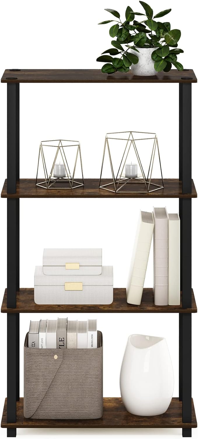 Furinno Turn-S-Tube 4-Tier Compact Multipurpose Shelf Display Rack - Image 4