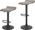 Finnhomy Set of 2 Adjustable Bar Stools, Swivel Barstools by Finnhomy