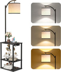 SUNMORY Floor Lamp with Table, End Table by SUNMORY