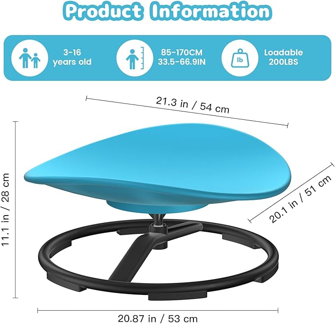 Spinning Chair for Autistic Kids, Sensory Chair for Autistic Children, Training - Image 3