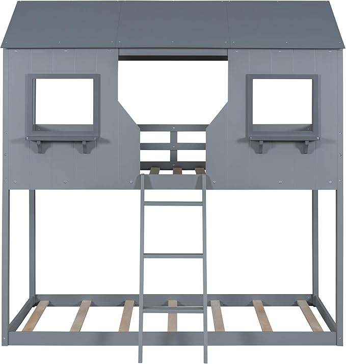 Ball & Cast Twin Over Twin Size Playhouse Bunk Bed - Image 4