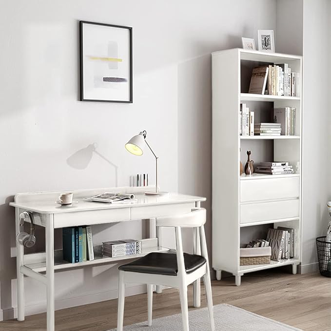 IOTXY White Mid-Century Bookcase - Image 5
