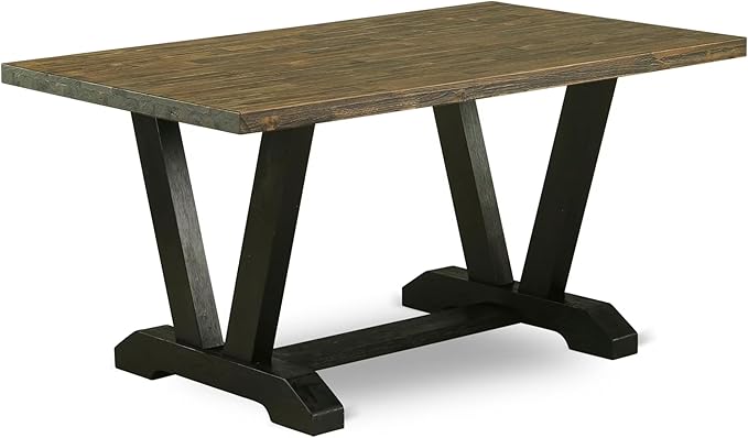 East West Furniture V676VE650-5 5 Piece Dining Set Includes a Rectangle Dining - Image 3