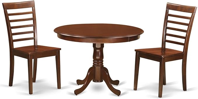 East West Furniture HLML3-MAH-W 3 Piece Dinette Set by EastWestFurniture