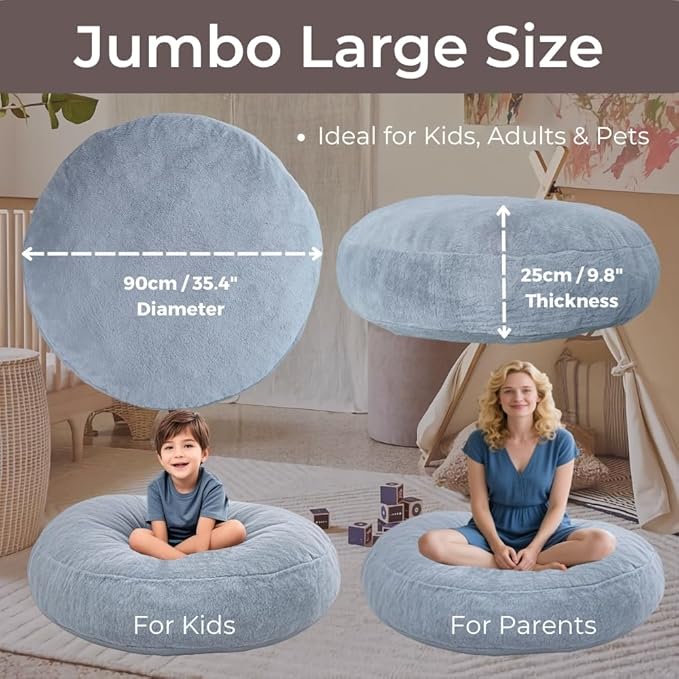 Wonder Space Bean Bag Chair – Soft Foam Filling | Removeable & Washable Cover | - Image 3