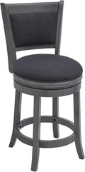 Ball & Cast Upholstered Swivel Counter Stools Kitchen Bar Stools 24" Seat by BallCast