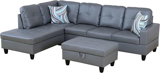 NicBex Sectional Couch 3 Pieces Sofa Set - Image 3