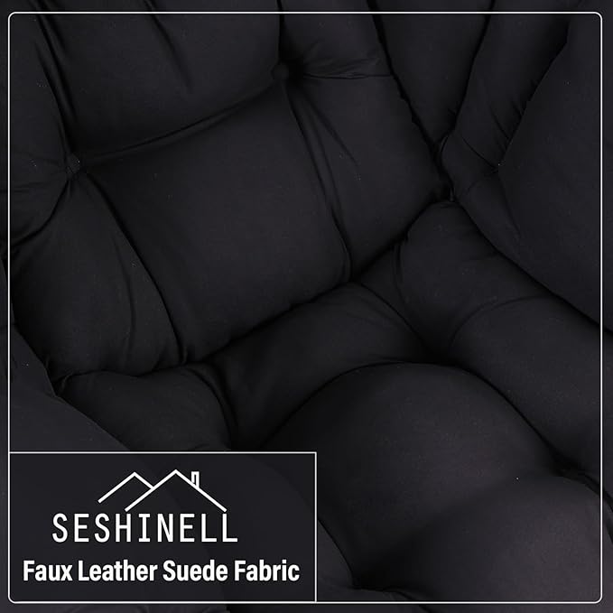 Lazy Chair with Ottoman, Modern Accent Chair Contemporary Lounge Leisure Sofa - Image 8