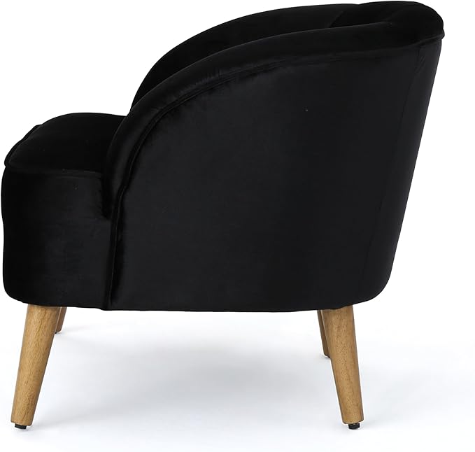 Ball & Cast Velvet Accent Chair, Modern Lounge Living Room Chairs - Image 8