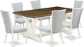 East West Furniture V077VE005-7 7 Piece Dining Room Furniture Set Consist of a by EastWestFurniture