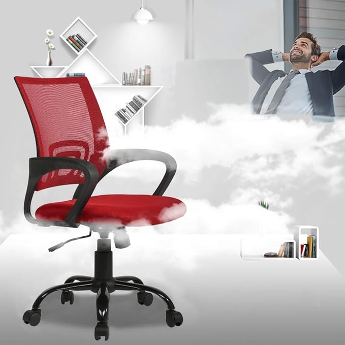 BestOffice Office Chair Ergonomic Cheap Desk Chair Mesh Computer Chair Lumbar - Image 2