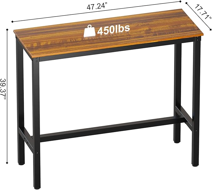 Teraves Bar Table, Bar Height Pub Table, Counter Height Table - Image 6