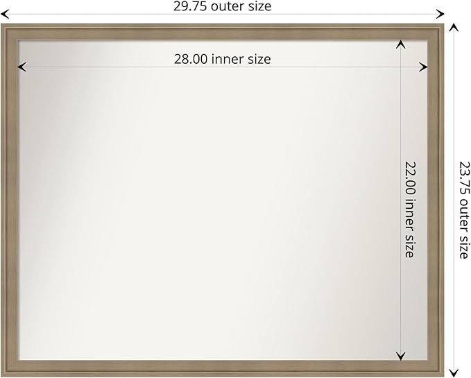 Amanti Art Grey Bathroom Mirror - Image 4
