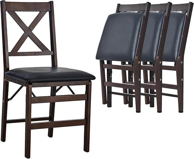 COLAMY Folding Dining Chairs Set of 4, Foldable Chairs by COLAMYINC