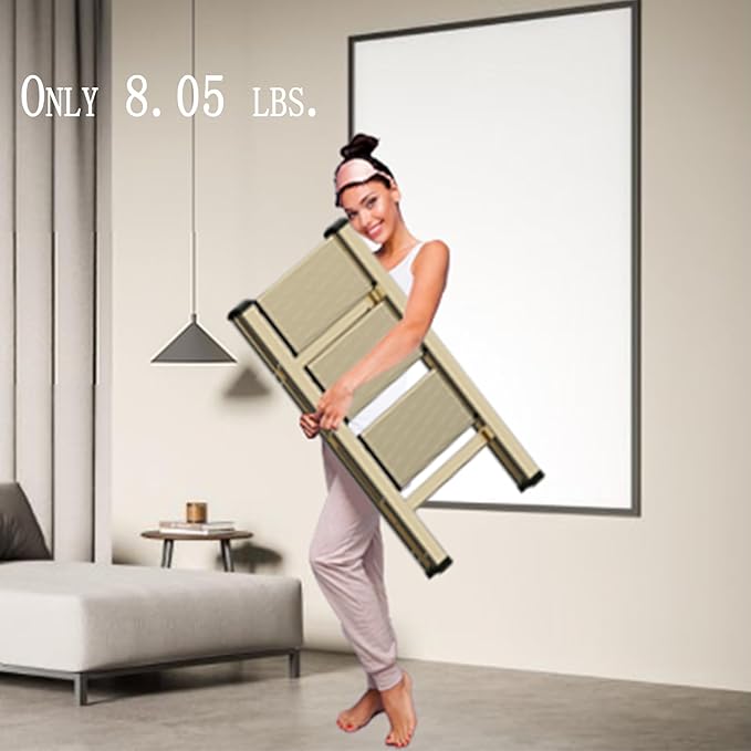 3 Step Lightweight Folding Ladder - Image 2