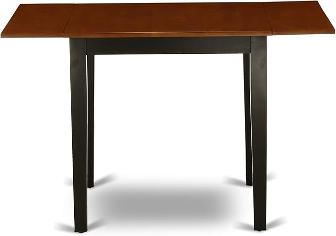 East West Furniture NDAN3-BCH-W 3 Piece Modern Dining Table Set Contains a - Image 3
