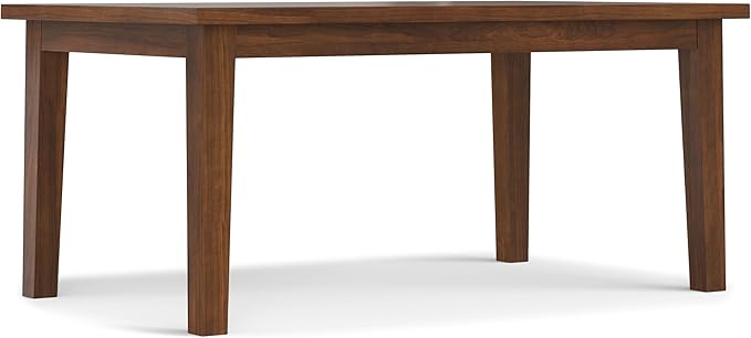 SIMPLIHOME Eastwood Dining Table, Solid Wood Walnut Veneer in Walnut, 66 x 40 by SimpliHome