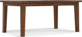 SIMPLIHOME Eastwood Dining Table, Solid Wood Walnut Veneer in Walnut, 66 x 40 by SimpliHome