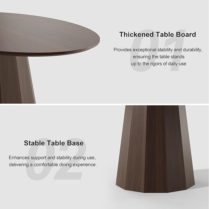 Casaphoria 67" Oval Dining Table, Modern Wood Kitchen Table - Image 5
