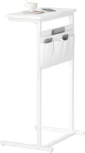C Shaped End Table, Side Table for Sofa, Small TV Tray, Couch Table by IRCPEN