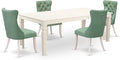 East West Furniture LGDA5-LWH-22 5 Piece Dining Room Set Consists of a by EastWestFurniture