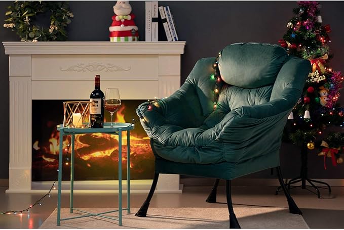 HollyHOME Modern Fabric Large Lazy Chair, Accent Oversized Comfy Reading Chair - Image 7