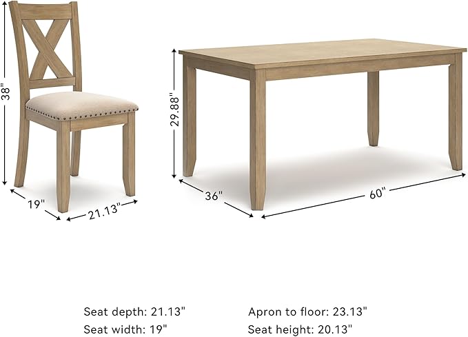 Signature Design by Ashley Sanbriar Casual Dining Table and Upholstered Chairs - Image 8