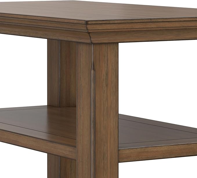 SIMPLIHOME Acadian 14-inch Wide Solid Wood Narrow End Table in Rustic Natural - Image 9