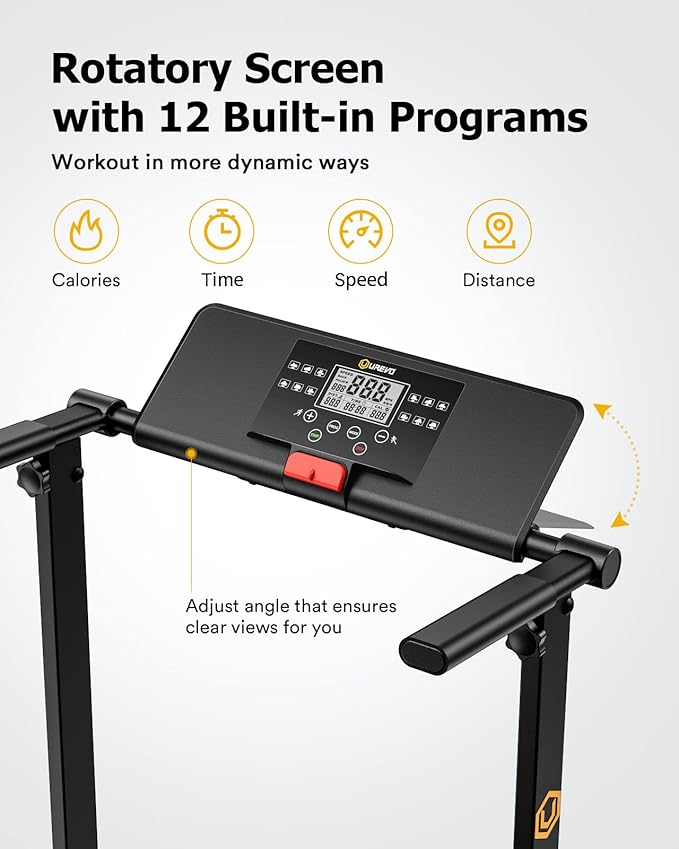 UREVO Treadmill with Desk Workstation, Walking Pad Treadmills - Image 8
