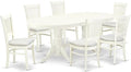 East West Furniture VAVA7-LWH-C 7 Piece Modern Dining Table Set Consist of an by EastWestFurniture