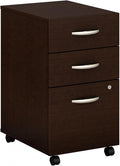 Bush Business Furniture Series C 3 Drawer Mobile File Cabinet in Mocha Cherry by BushBusinessFurniture